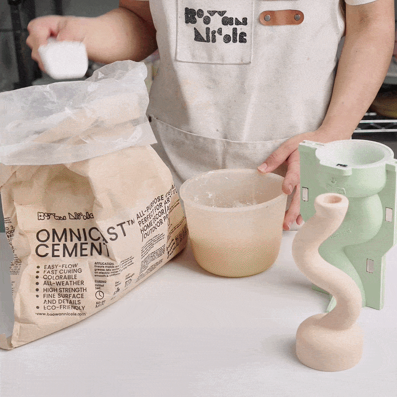 NINA FITZ x Boowan Nicole BEND Candle Holder Silicone Mold