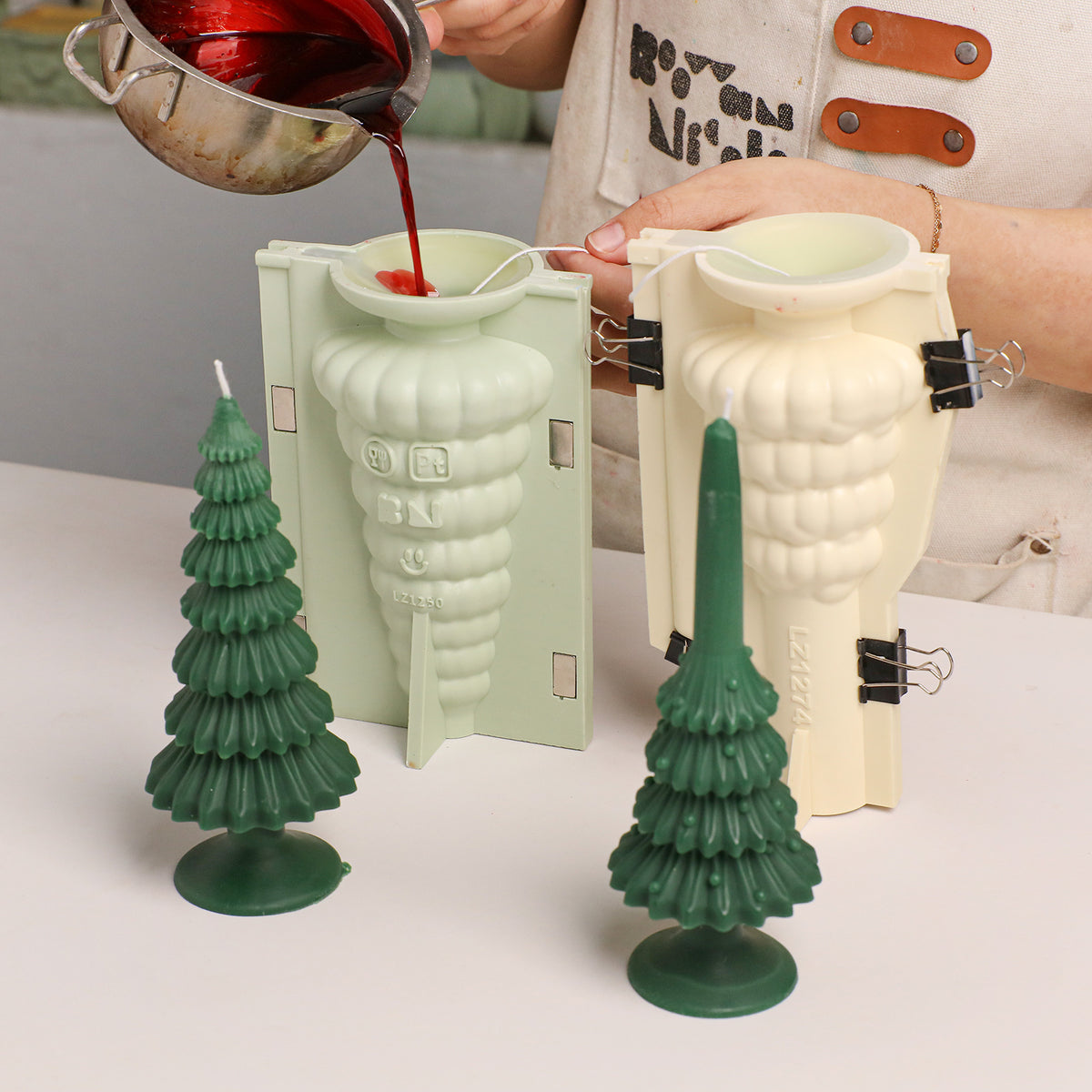 Christmas Tree Taper Candle Silicone Mold Collection