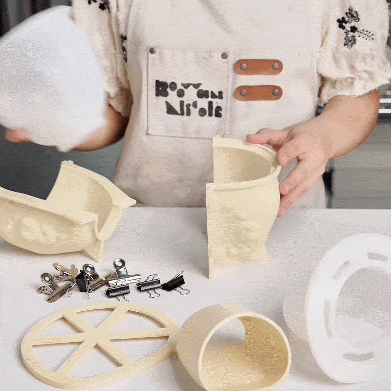 Soft Chaos Table Clock Silicone Mold