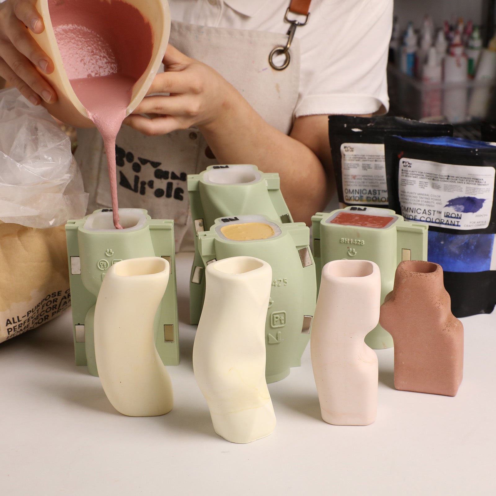 NINA FITZ x Boowan Nicole KIN Vase Mold Collection