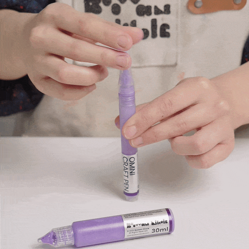 Omni Craft Pen Refill Pigment Installation Process - Boowan Nicole