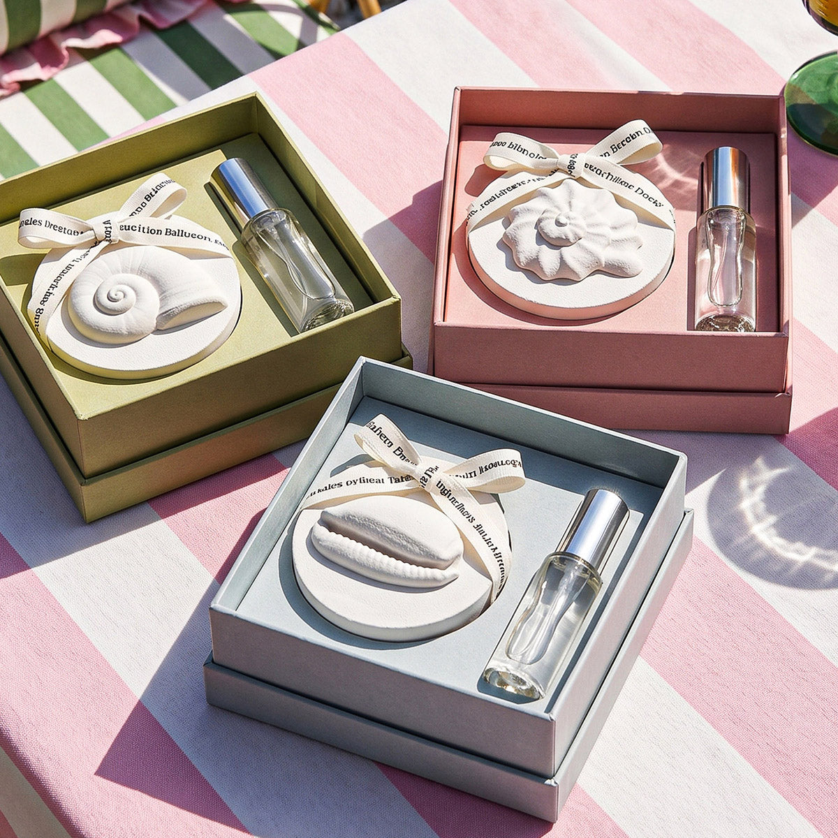 La Isla Bonita Scent Hanger Gift Set Packaged in Colorful Boxes with Perfume Spray - Boowan Nicole