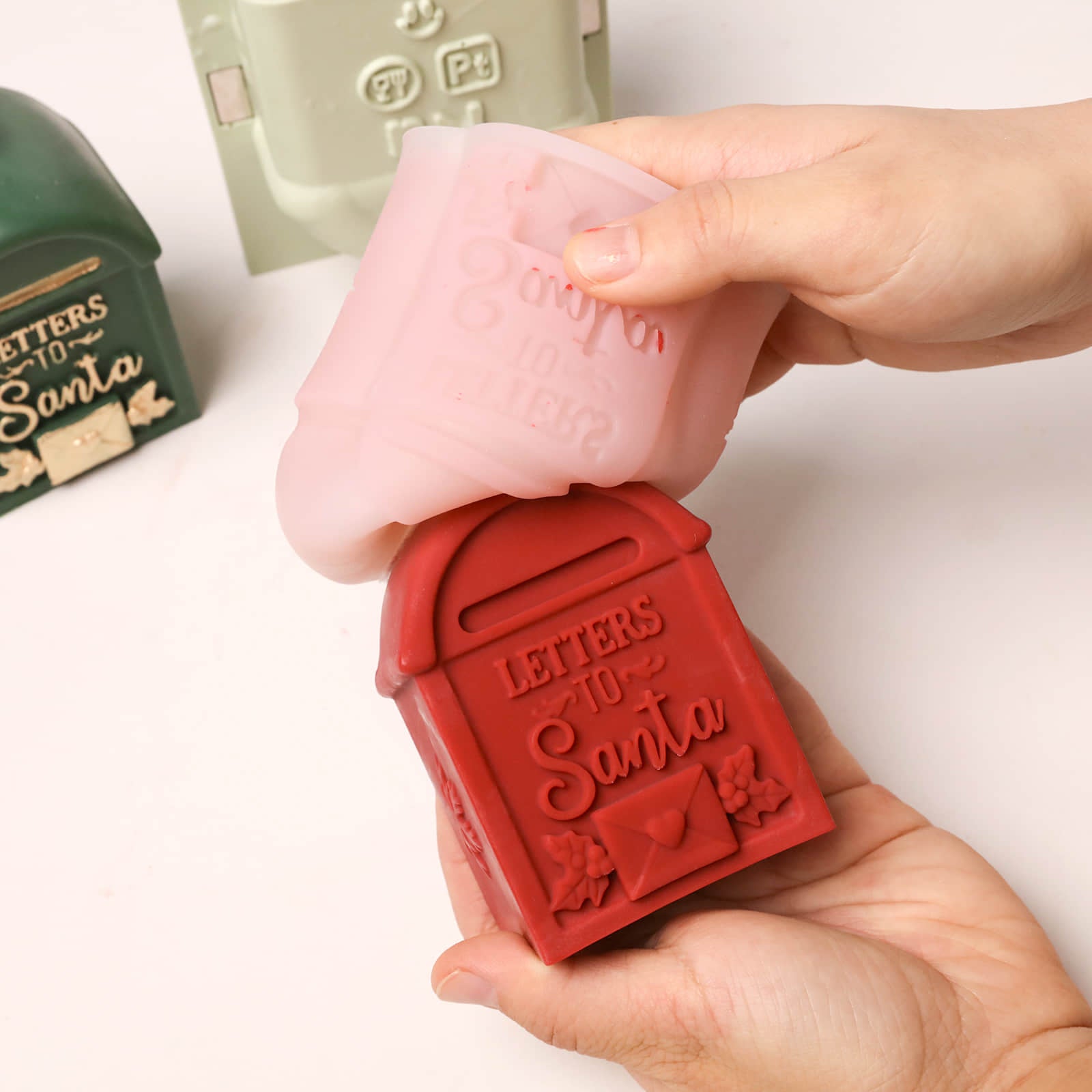 Santa’s Letter Box Candle Silicone Mold