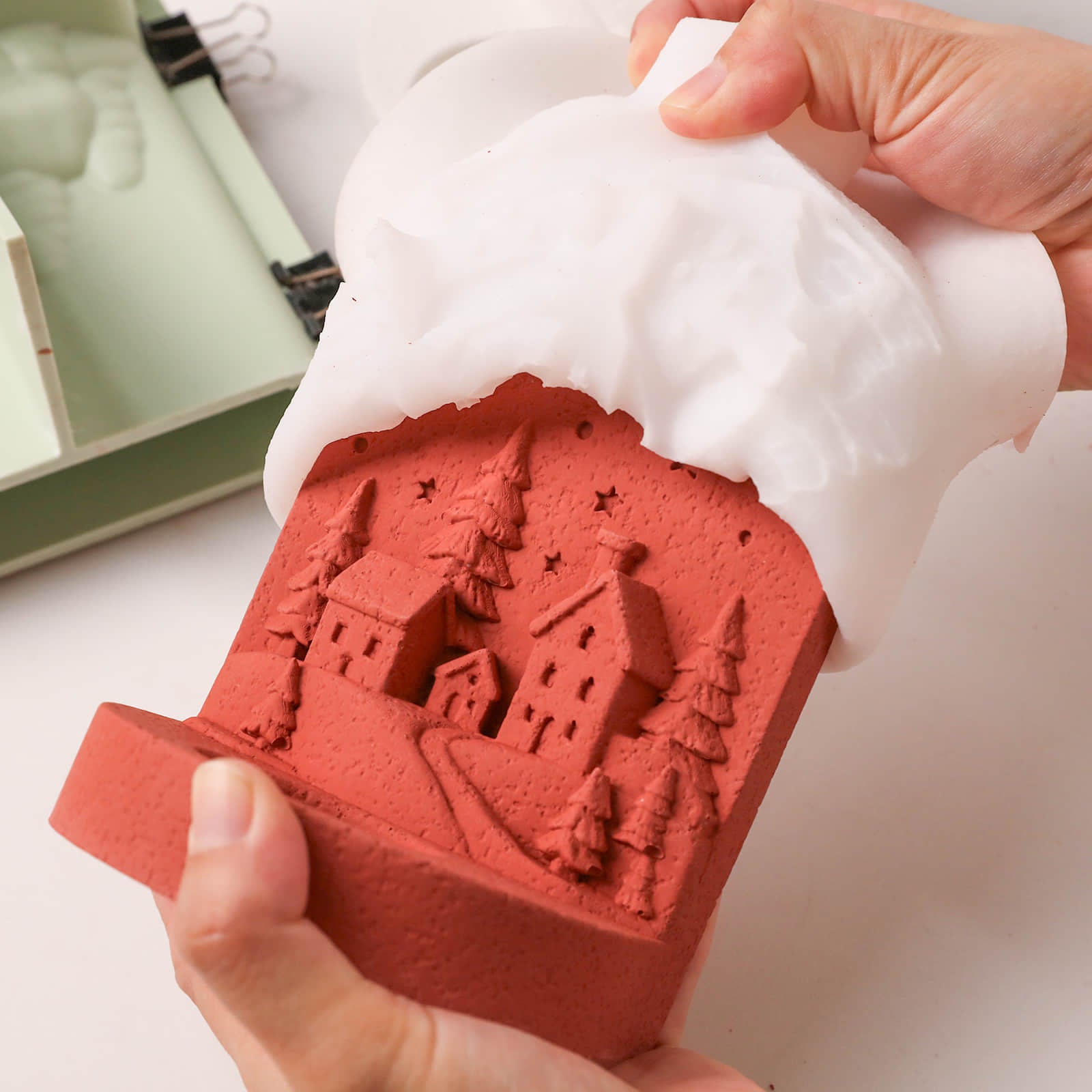 Azulmostaza × Boowan Nicole | Winter Wonderland Tea Light Holder Silicone Mold