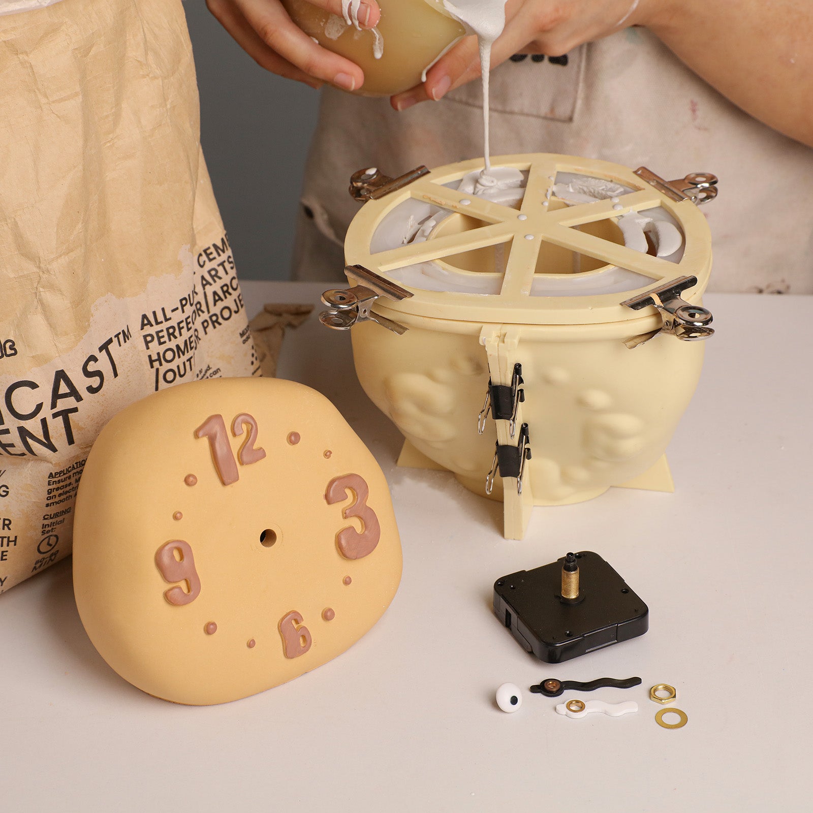 Soft Chaos Table Clock Silicone Mold