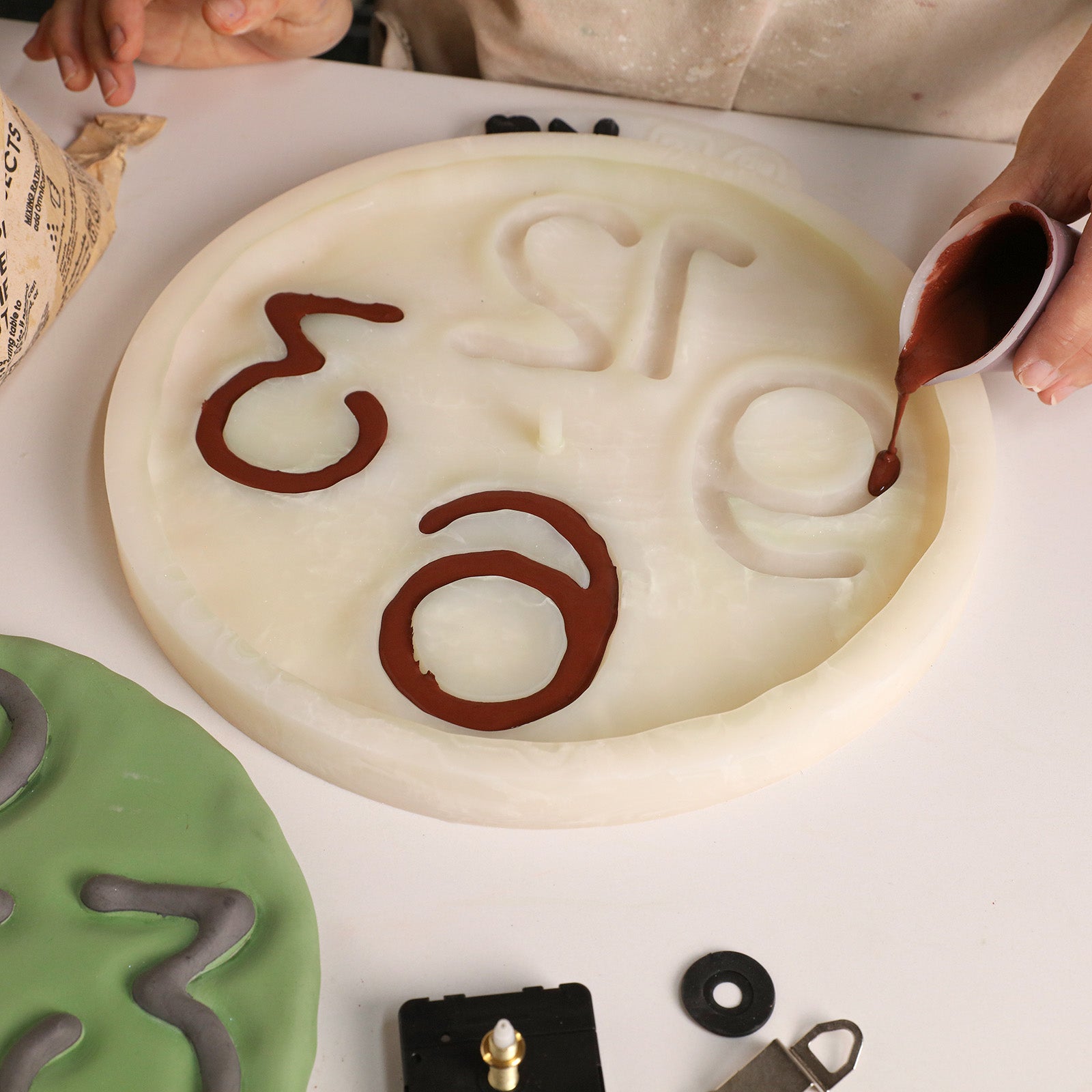 Wabi Giant Numeral Clock Silicone Mold