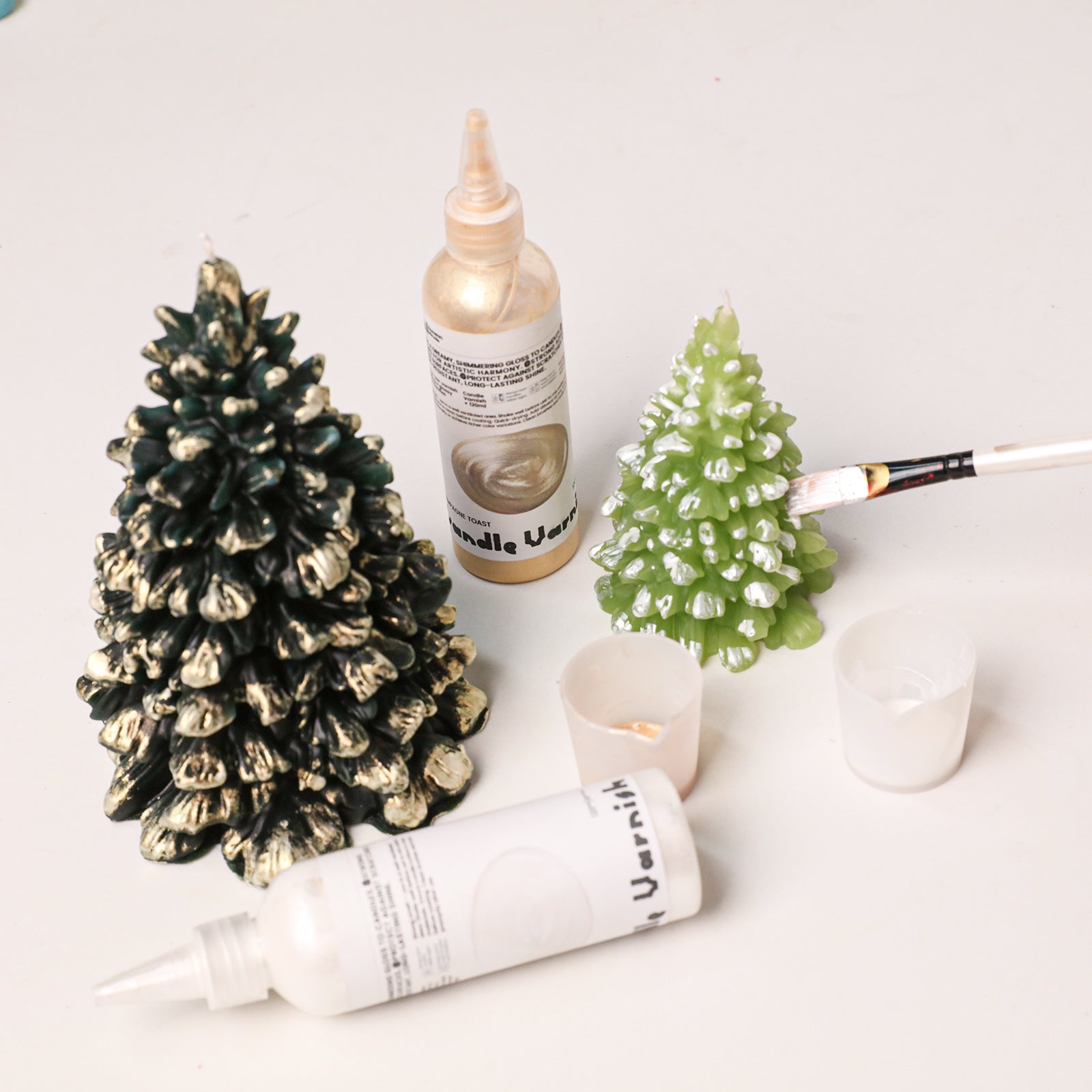 Snow-Dusted Christmas Candle Silicone Mold Collection