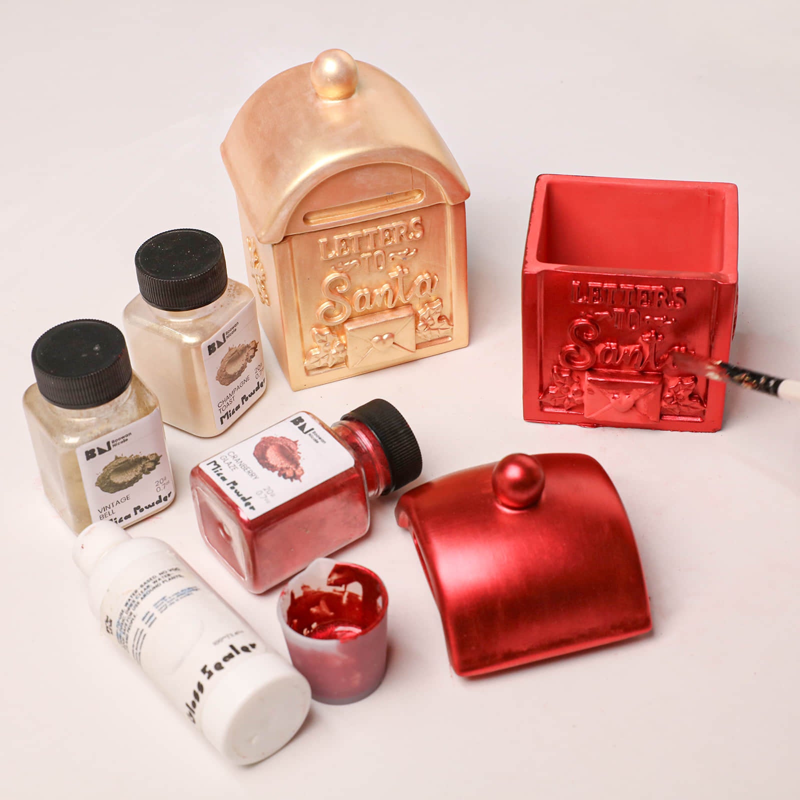 Santa’s Letter Box Candle Jar Silicone Mold