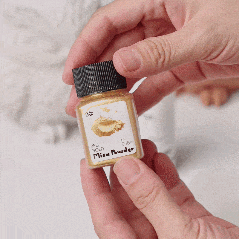 Decorating finished Moonlight Owl Candle Jar with Bell Gold Glitter Sealer Varnish Kit - Boowan Nicole