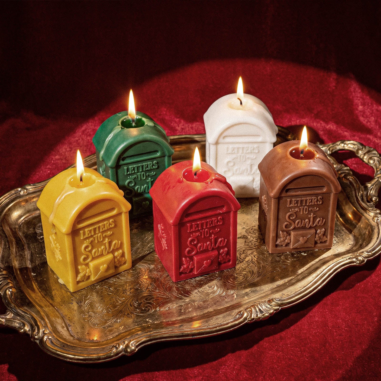 Santa’s Letter Box Candle Silicone Mold