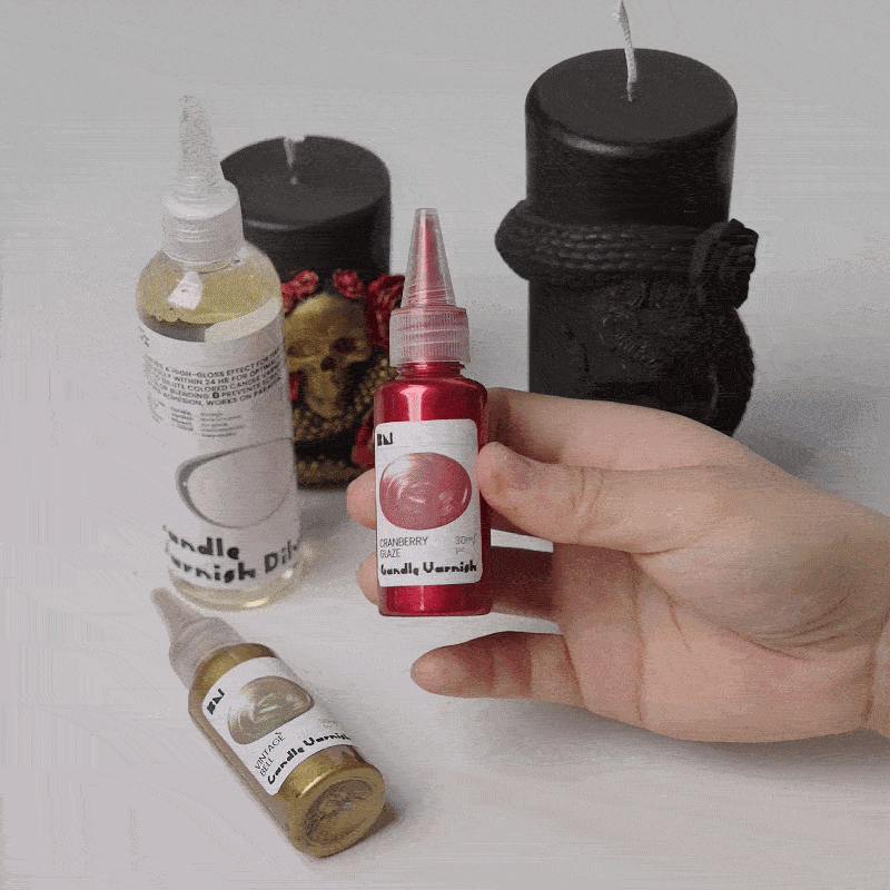 Decorate finished candles with Candle Varnish - Boowan Nicole