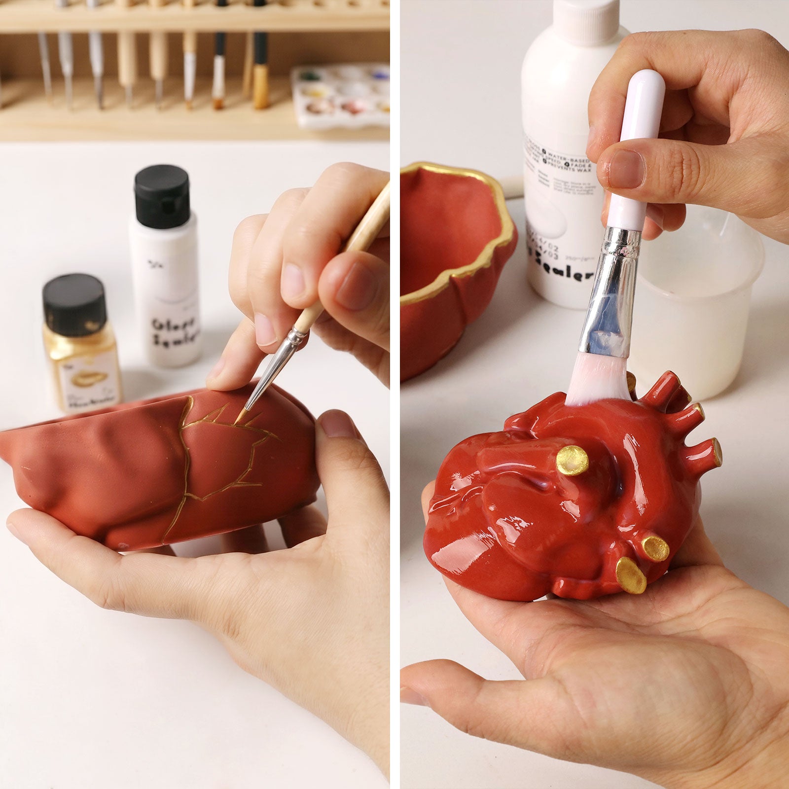 Scarred Heart Candle Jar Silicone Mold
