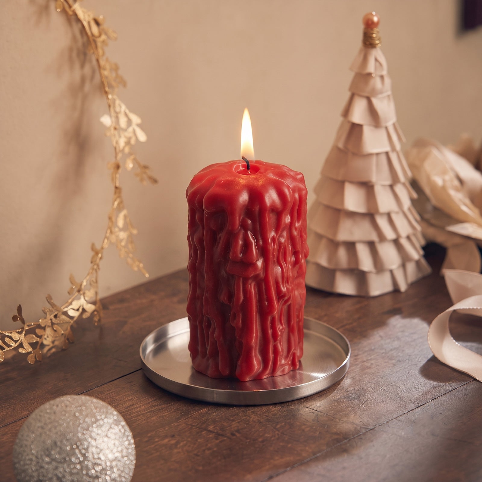 Dripping Pillar Candle Silicone Mold Collection