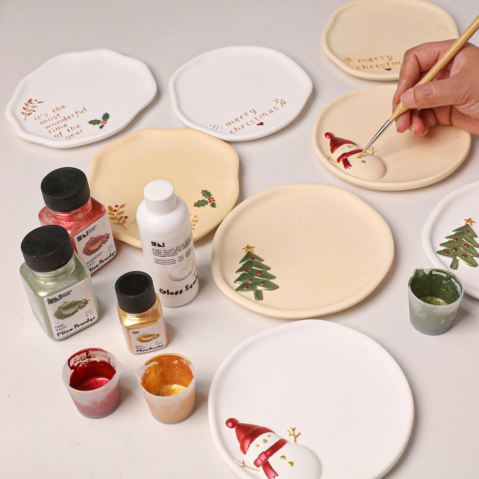 【Pre-sale】Azulmostaza × Boowan Nicole｜Christmas Memories Tray Silicone Mold Collection