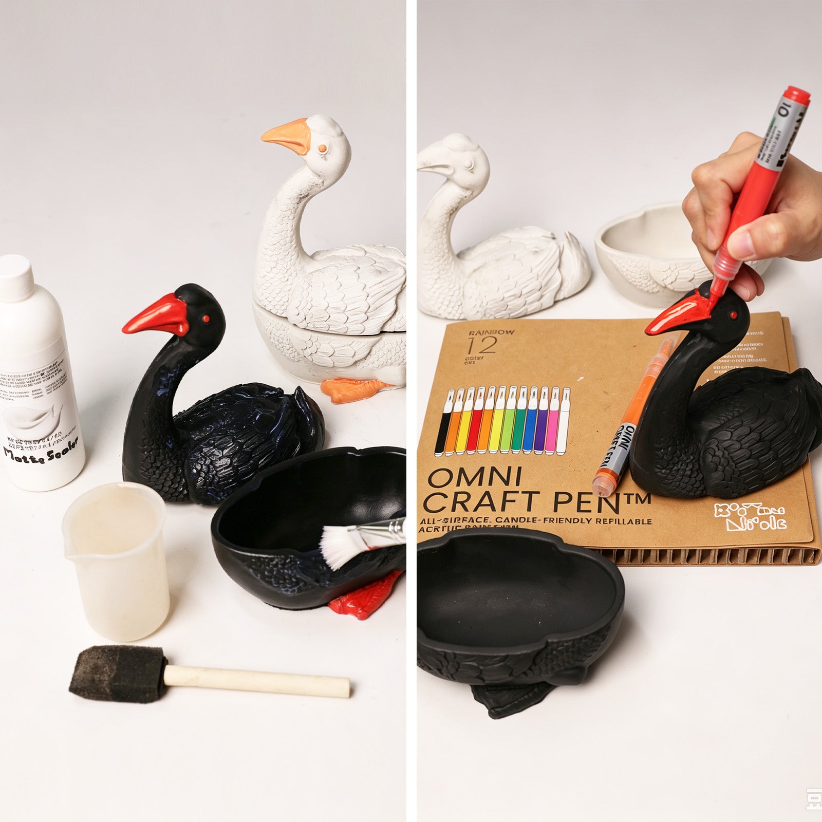 Swan Lake Candle Jar Silicone Mold
