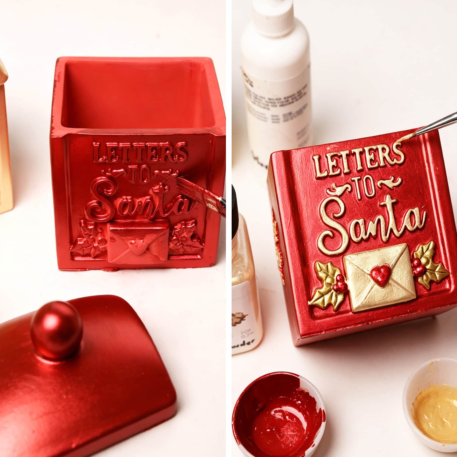Santa’s Letter Box Candle Jar Silicone Mold