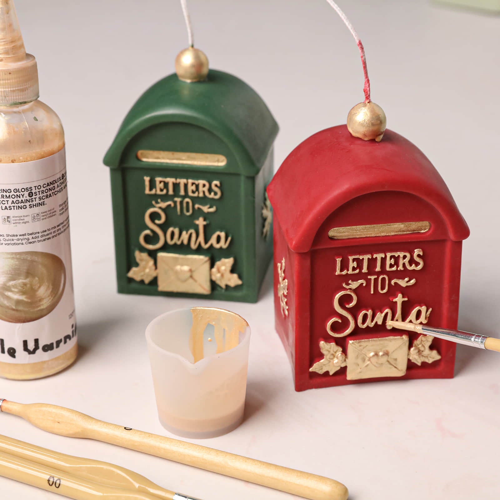 Santa’s Letter Box Candle Silicone Mold
