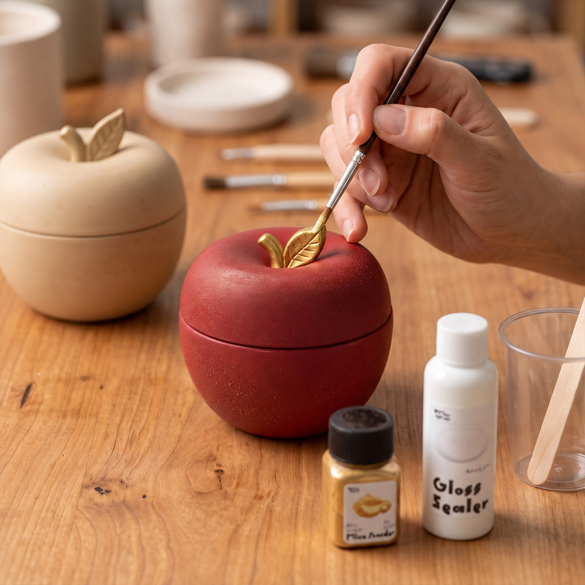 Studio82 x Boowan Nicole | Harvest Apple Candle Jar Silicone Mold