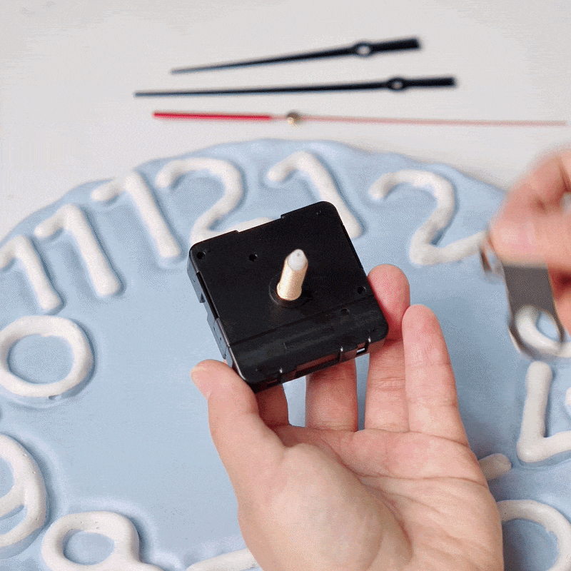 Scribble Numeral Clock Silicone Mold