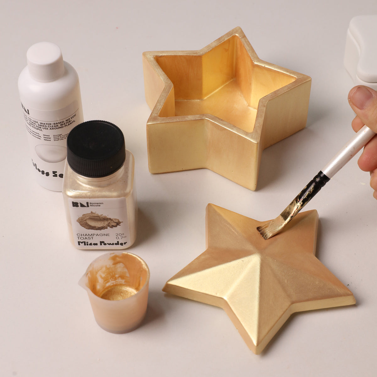 Azulmostaza x Boowan Nicole｜Twinkling Star Candle Jar Silicone Mold