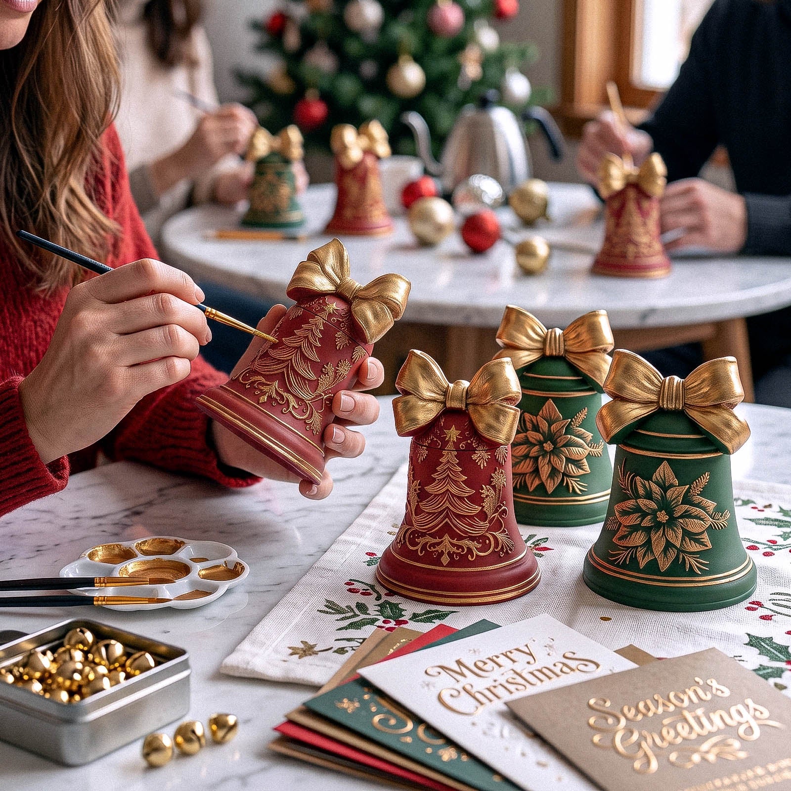 Christmas Bell Candle Jar Silicone Mold Collection