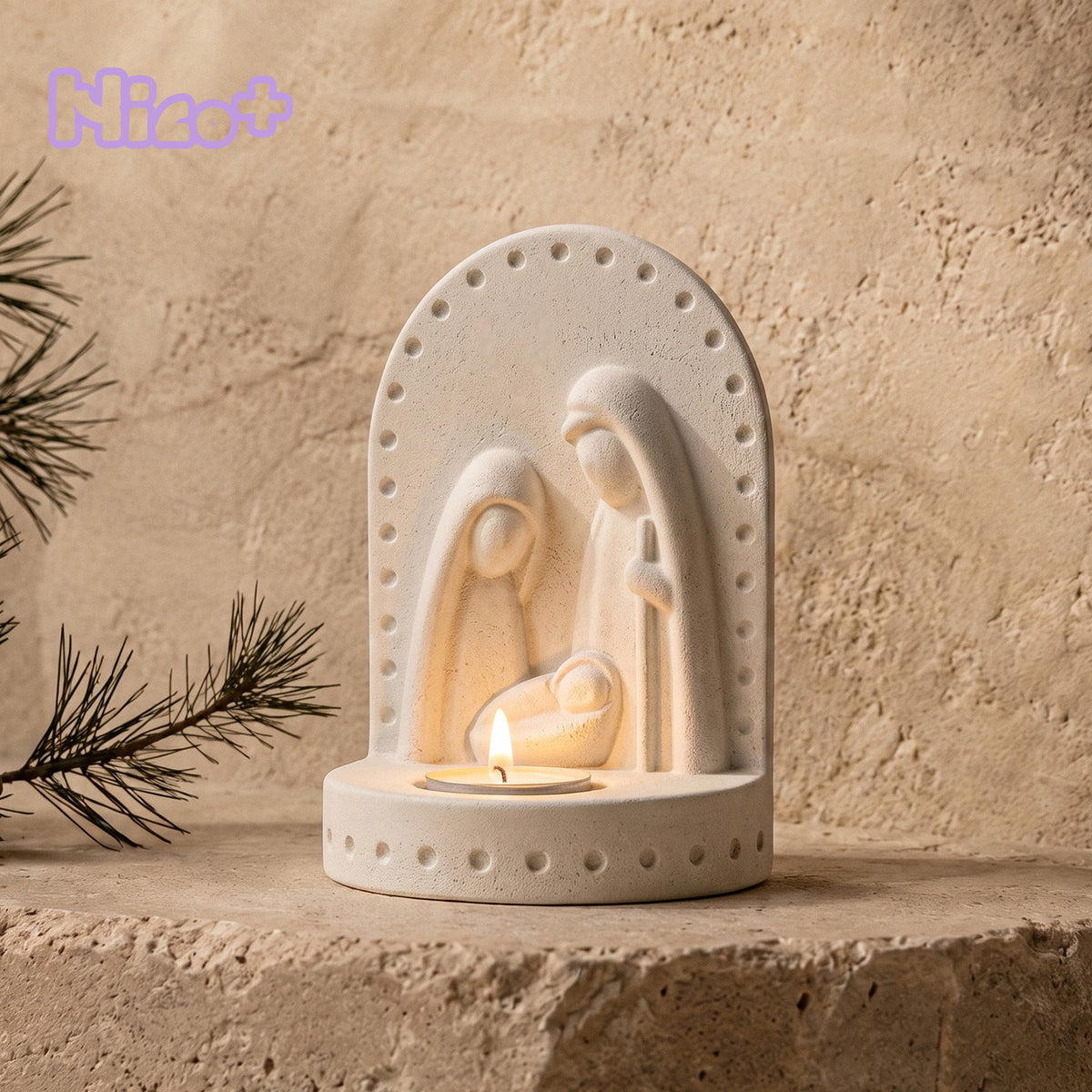 【Pre-sale】Azulmostaza x Boowan Nicole｜Nativity Tealight Holder Silicone Mold