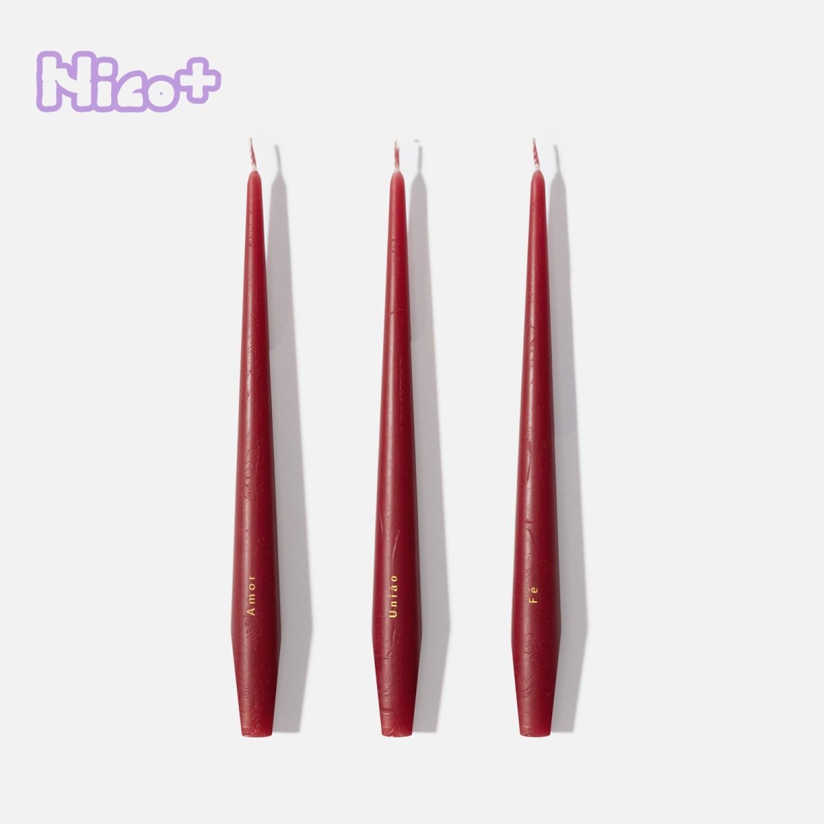 Academia Design de Velas × Boowan Nicole | Trio Taper Candle Mold CollectionTaper Candle MoldLZ0951+A0358