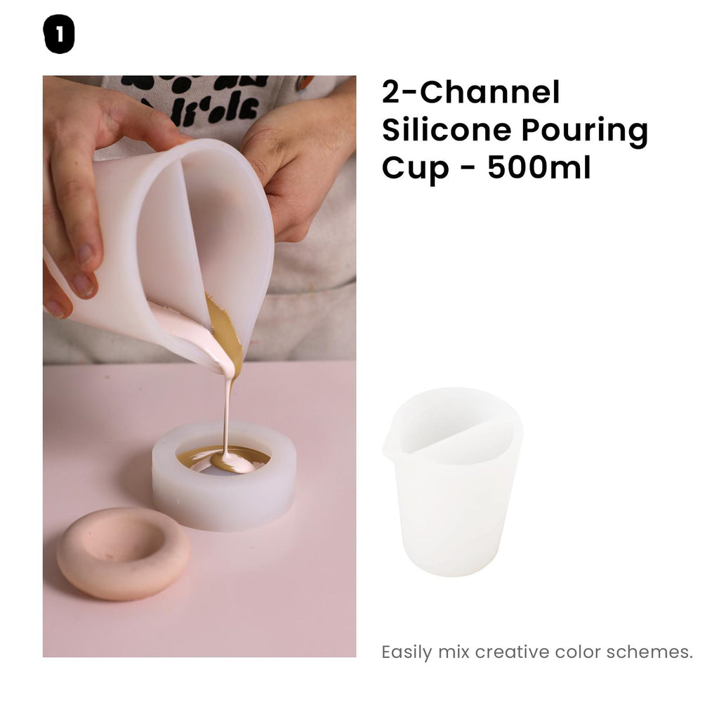 Buy 2-Channel Silicone Pouring Cup - Boowan Nicole