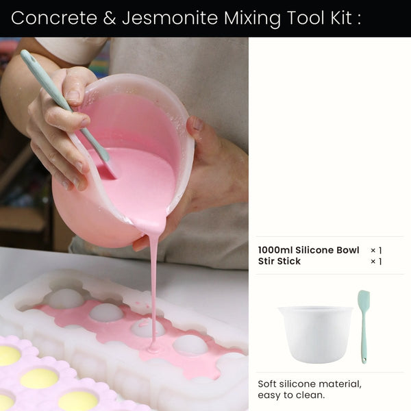 Kit de herramientas para mezclar hormigón y Jesmonite