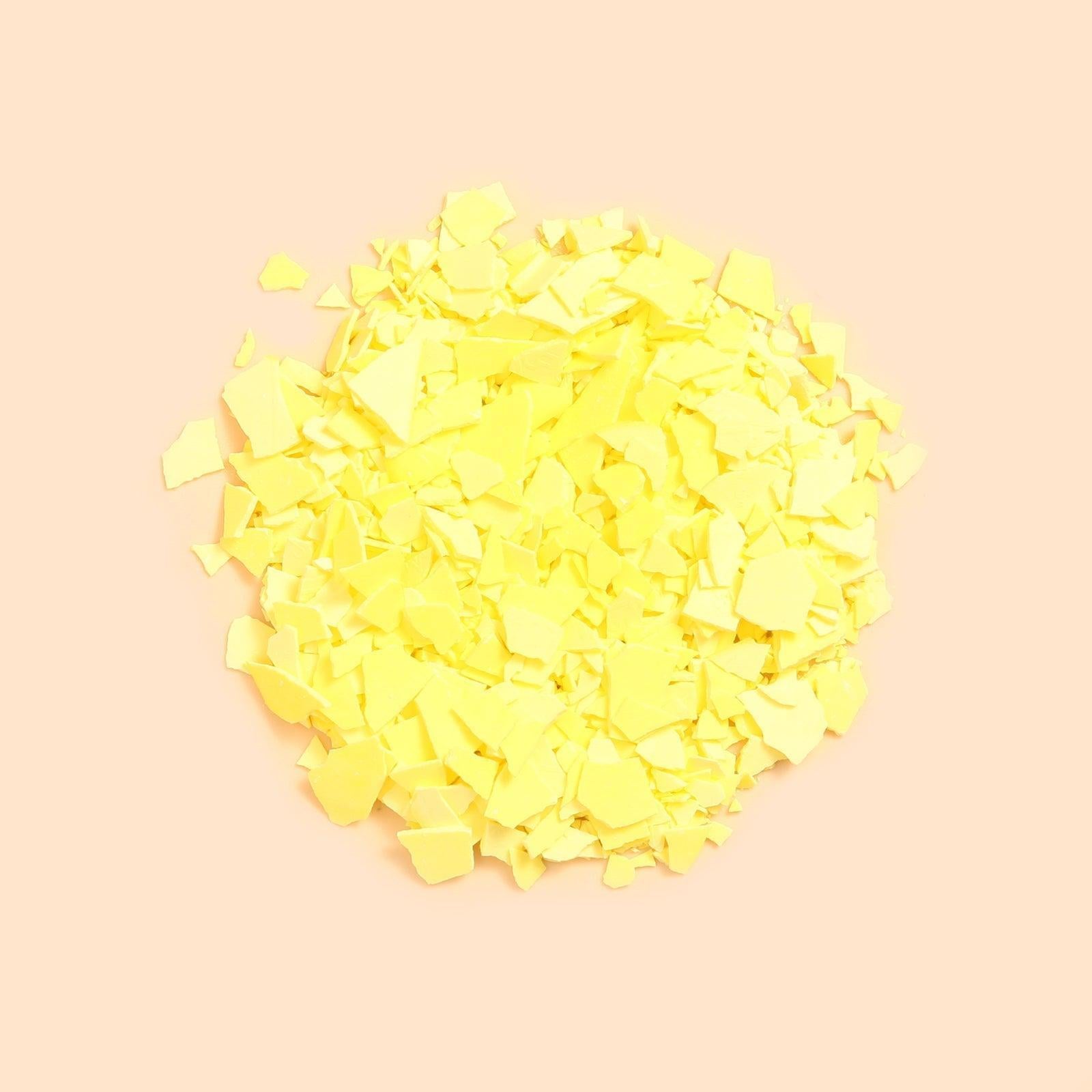 Copeaux de pigments de boowannite jaune et de terrazzo