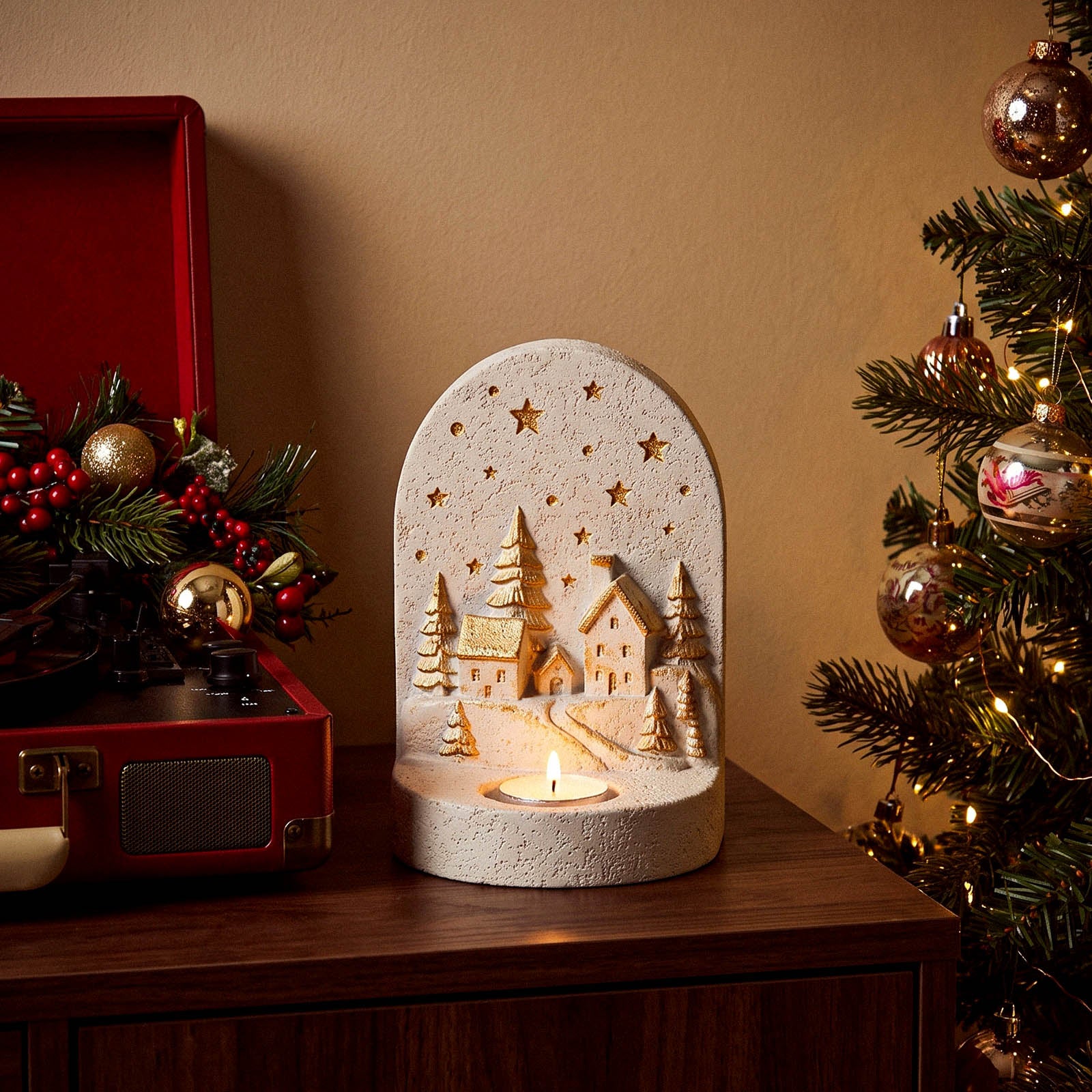 Azulmostaza × Boowan Nicole | Winter Wonderland Tea Light Holder Silicone Mold