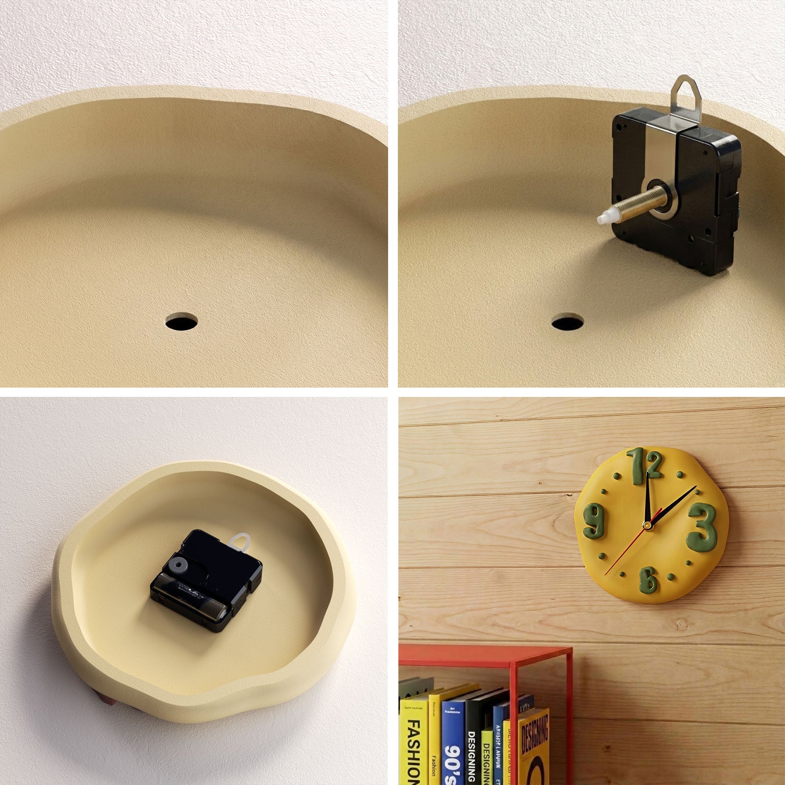 Soft Dough Hour Clock Silicone Mold