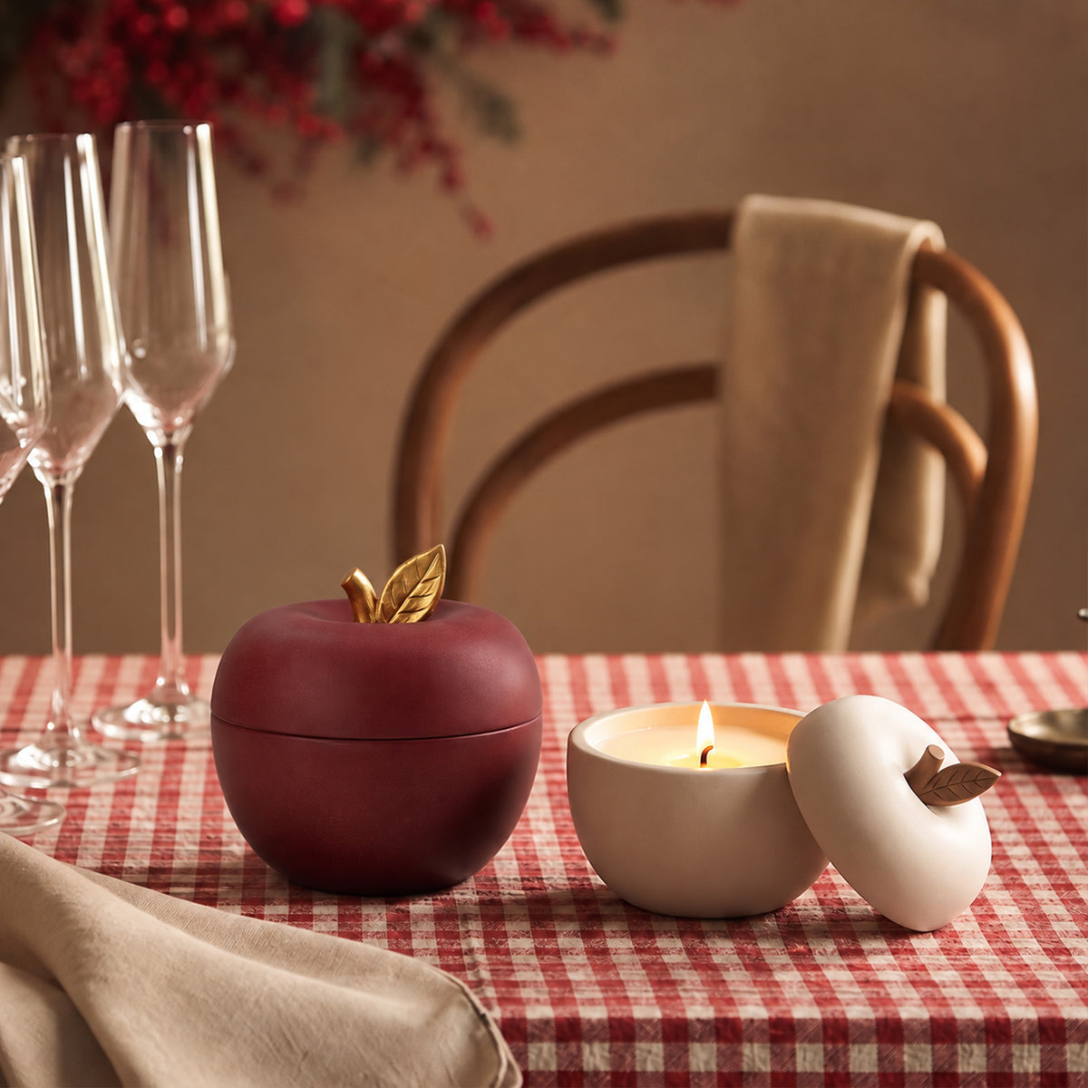 Studio82 x Boowan Nicole | Harvest Apple Candle Jar Silicone Mold