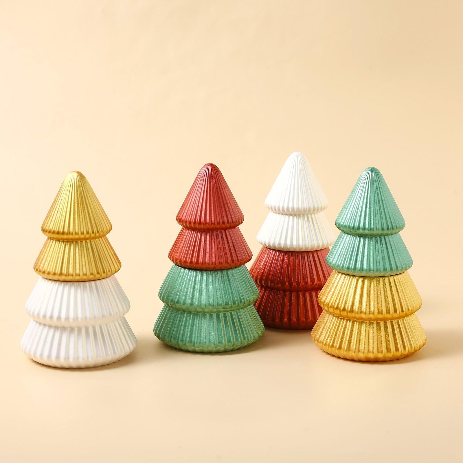 Glitter Colorable Acrylic Gloss Sealer Varnish with Mica Powder Kit - 4 of Christmas Colors