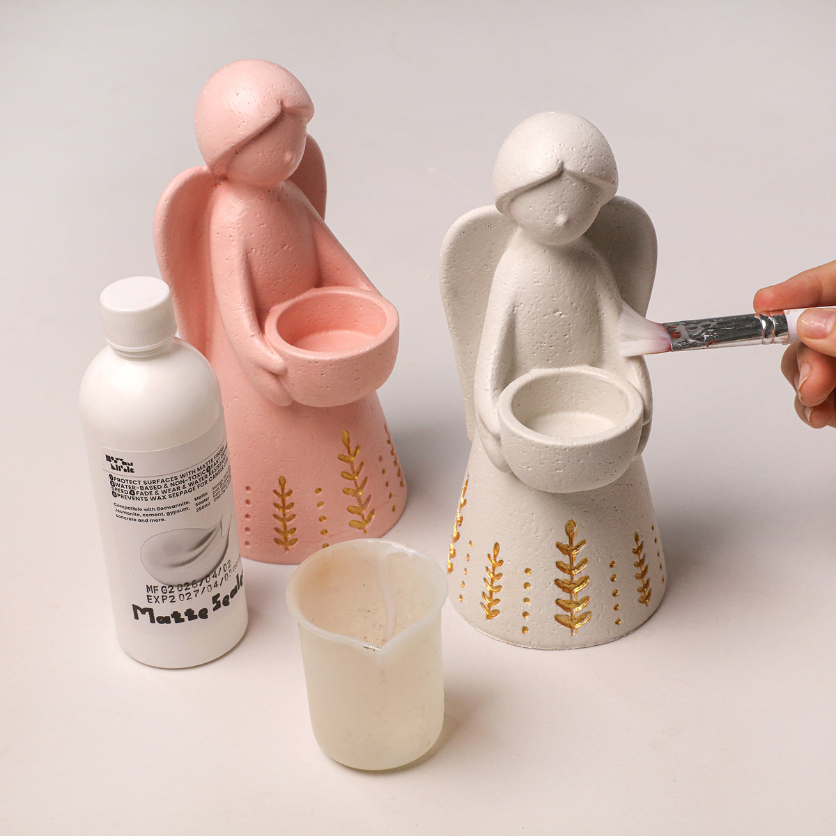 Azulmostaza x Boowan Nicole｜Angel of Light Tealight Holder Silicone Mold