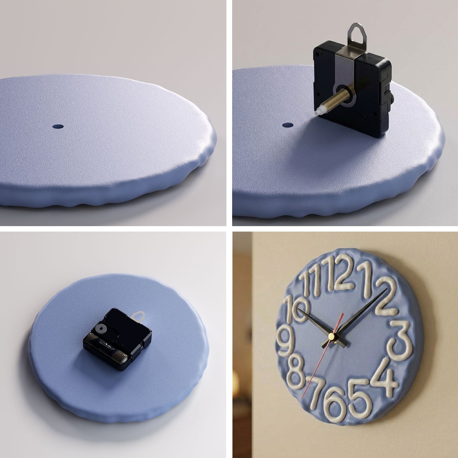 Scribble Numeral Clock Silicone Mold