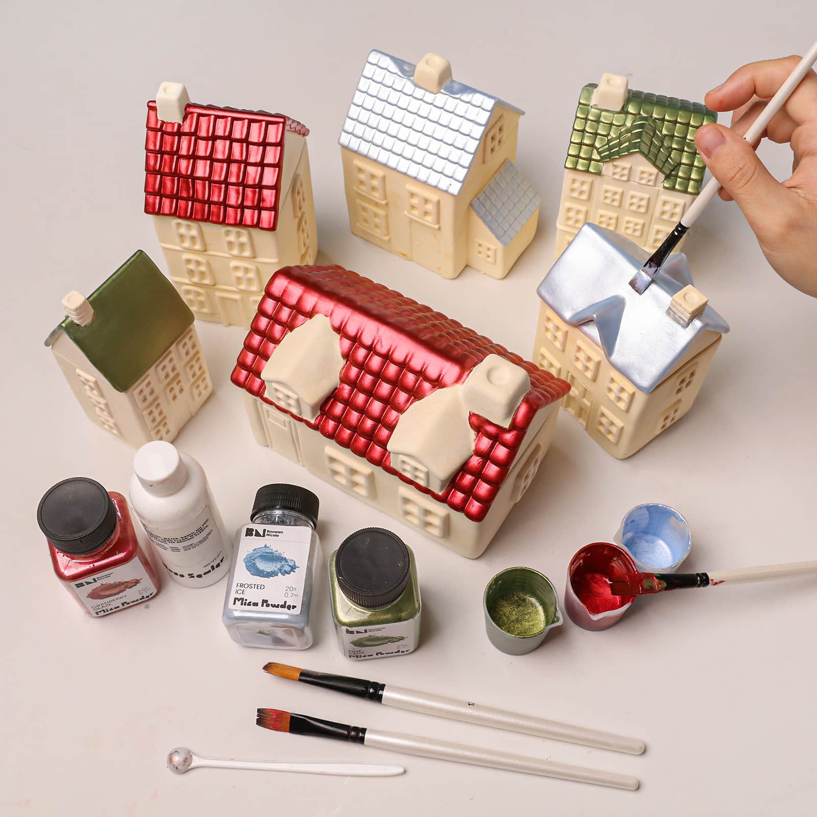 Little Dream Village Candle Jar Silicone Mold Collection