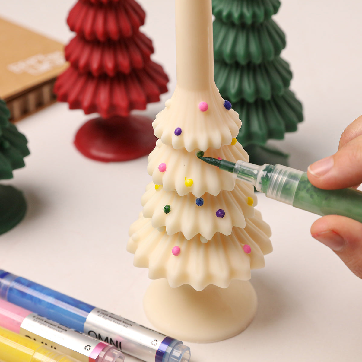 Christmas Tree Taper Candle Silicone Mold Collection