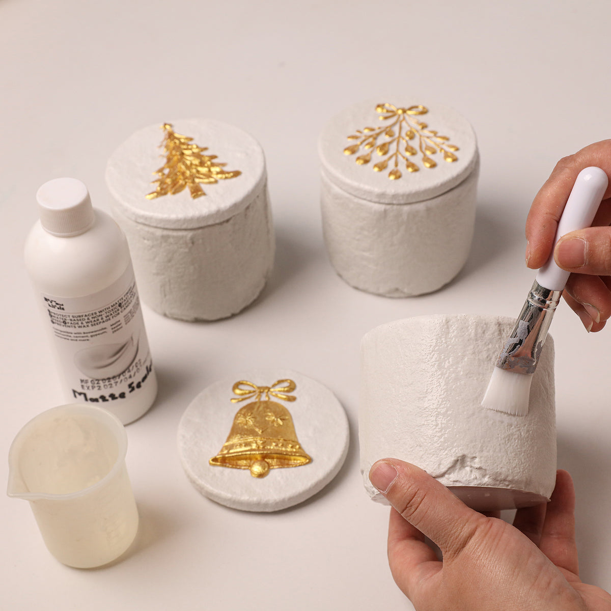 Azulmostaza × Boowan Nicole｜Cozy Christmas Candle Jar Silicone Mold Collection