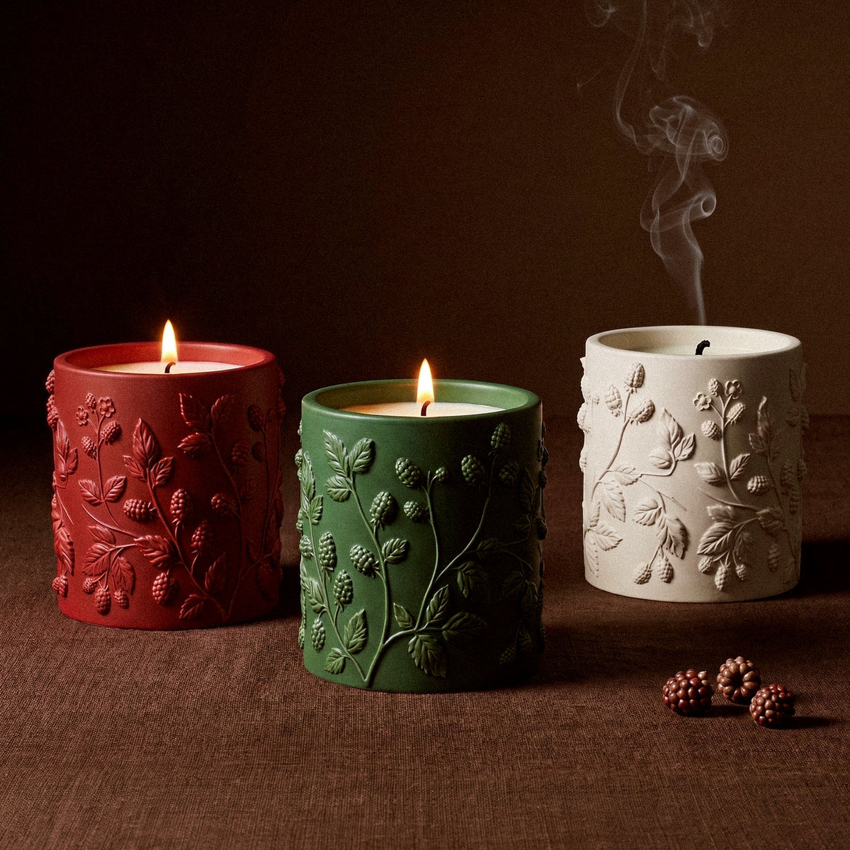 Studio82 x Boowan Nicole | Berry Vine Candle Jar Silicone Mold