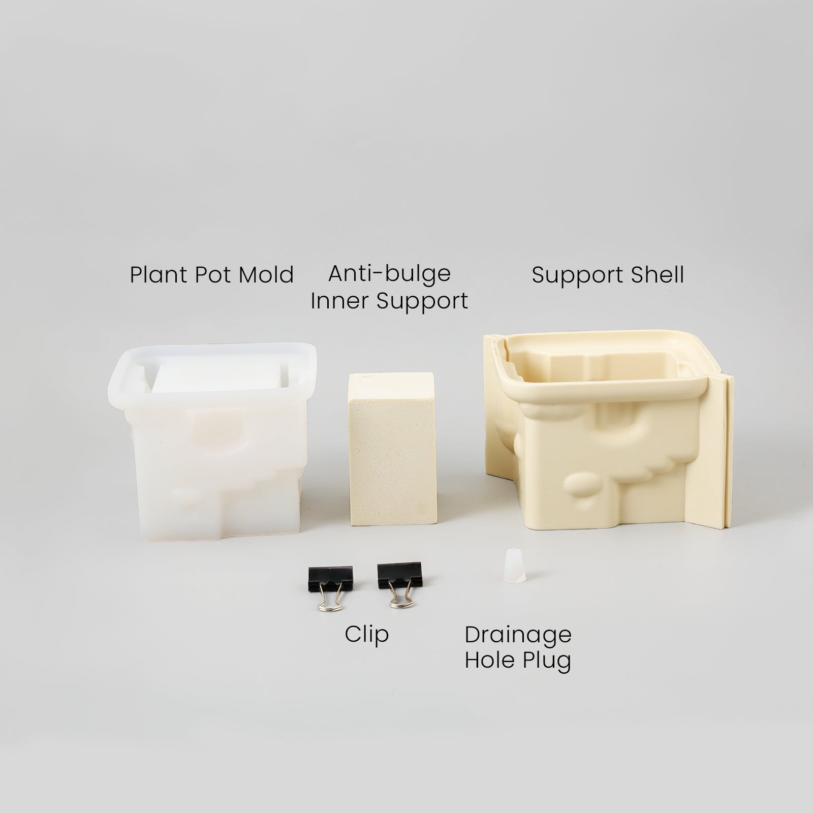 Silicone Mold Kit for Making Aegean Santorini House Plant Pot - Boowan Nicole