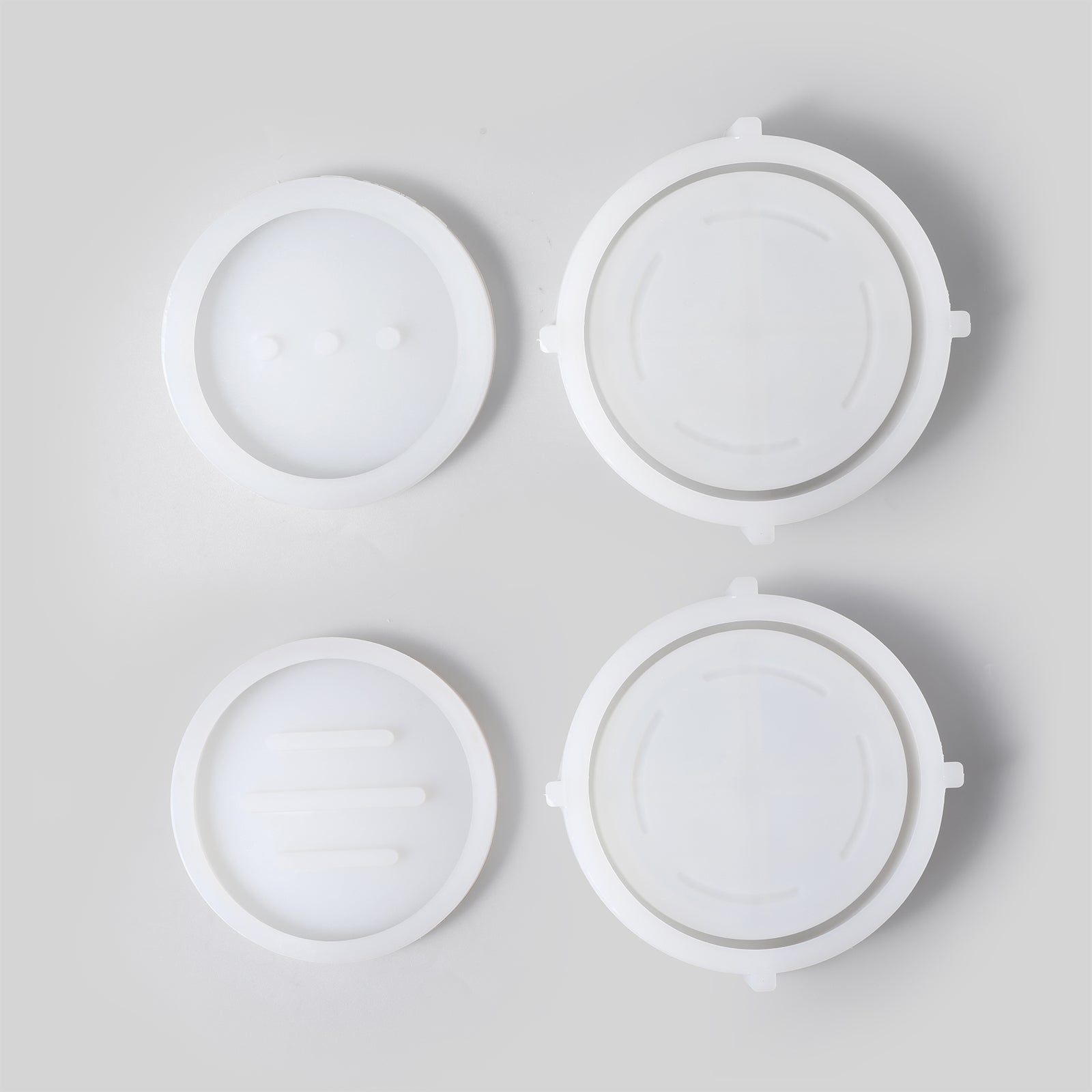 Two silicone molds for making soap dishes from boowannicole.