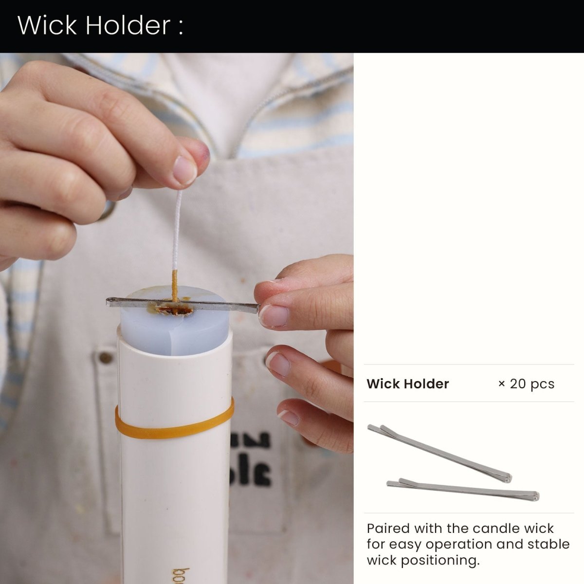 10.8" Simple Classic Taper Candle Silicone MoldTaper Candle MoldA0364