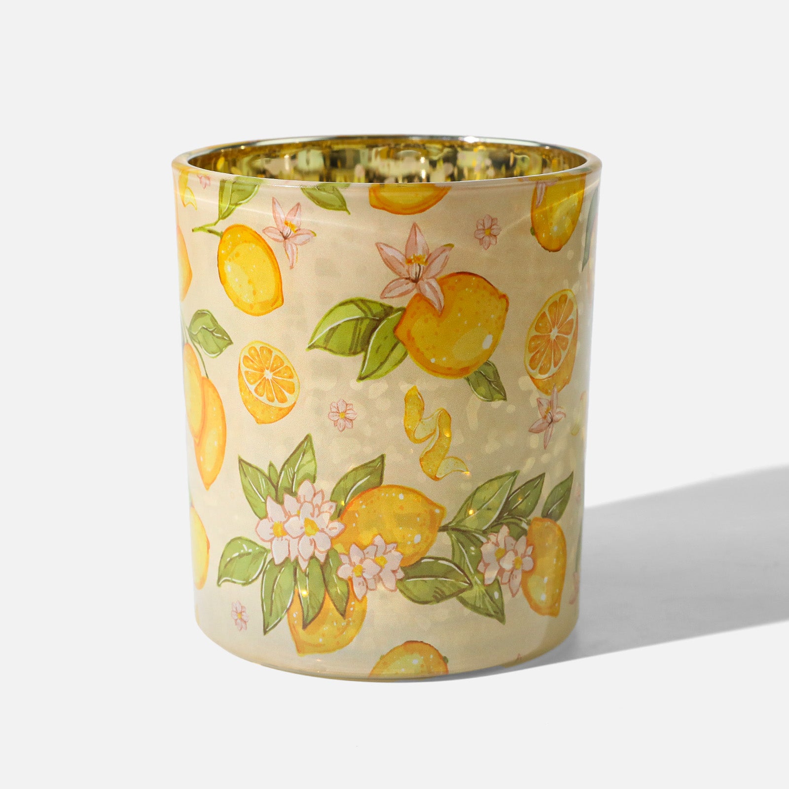 Sunlit Lemon Glass Candle Jar Collection