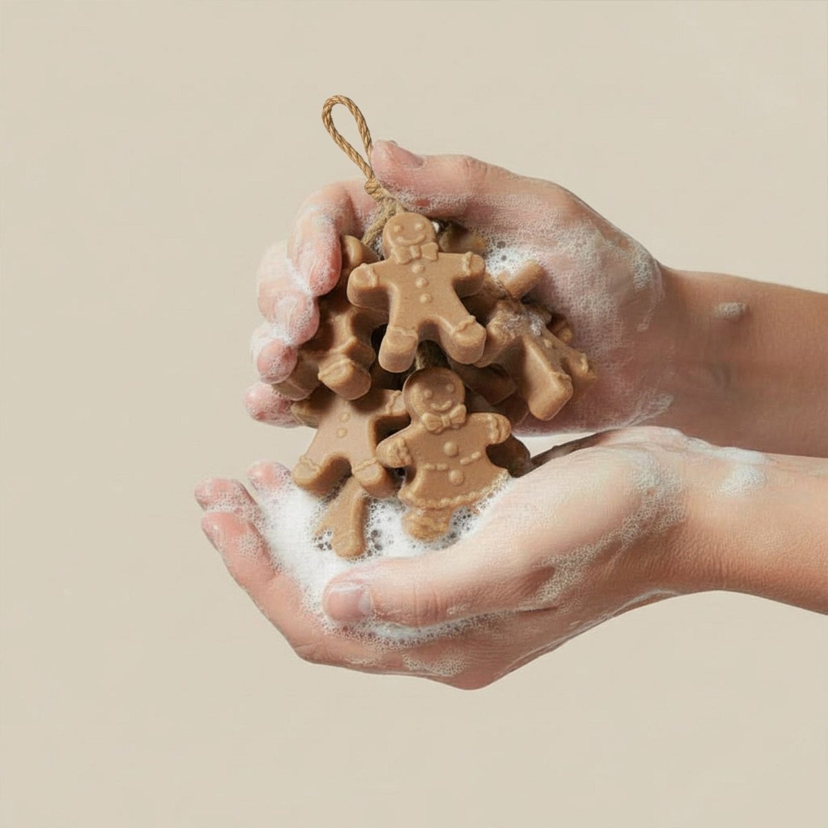 Bubbly Gingerbread Parade Cluster Soap Silicone MoldSoap MoldsR2147