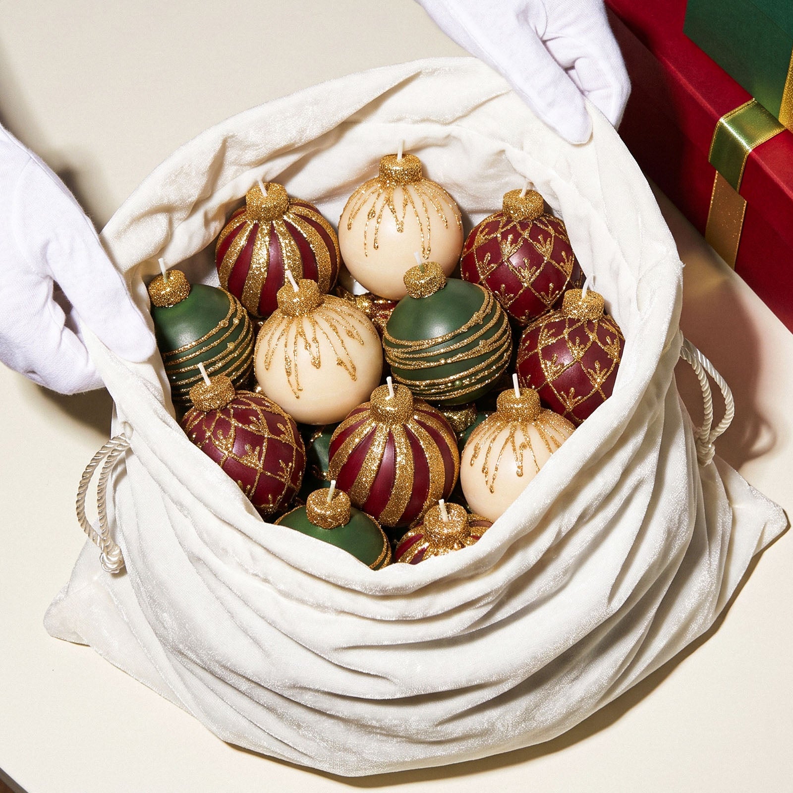 Flowing Texture Christmas Ornament Candle Silicone Mold Collection
