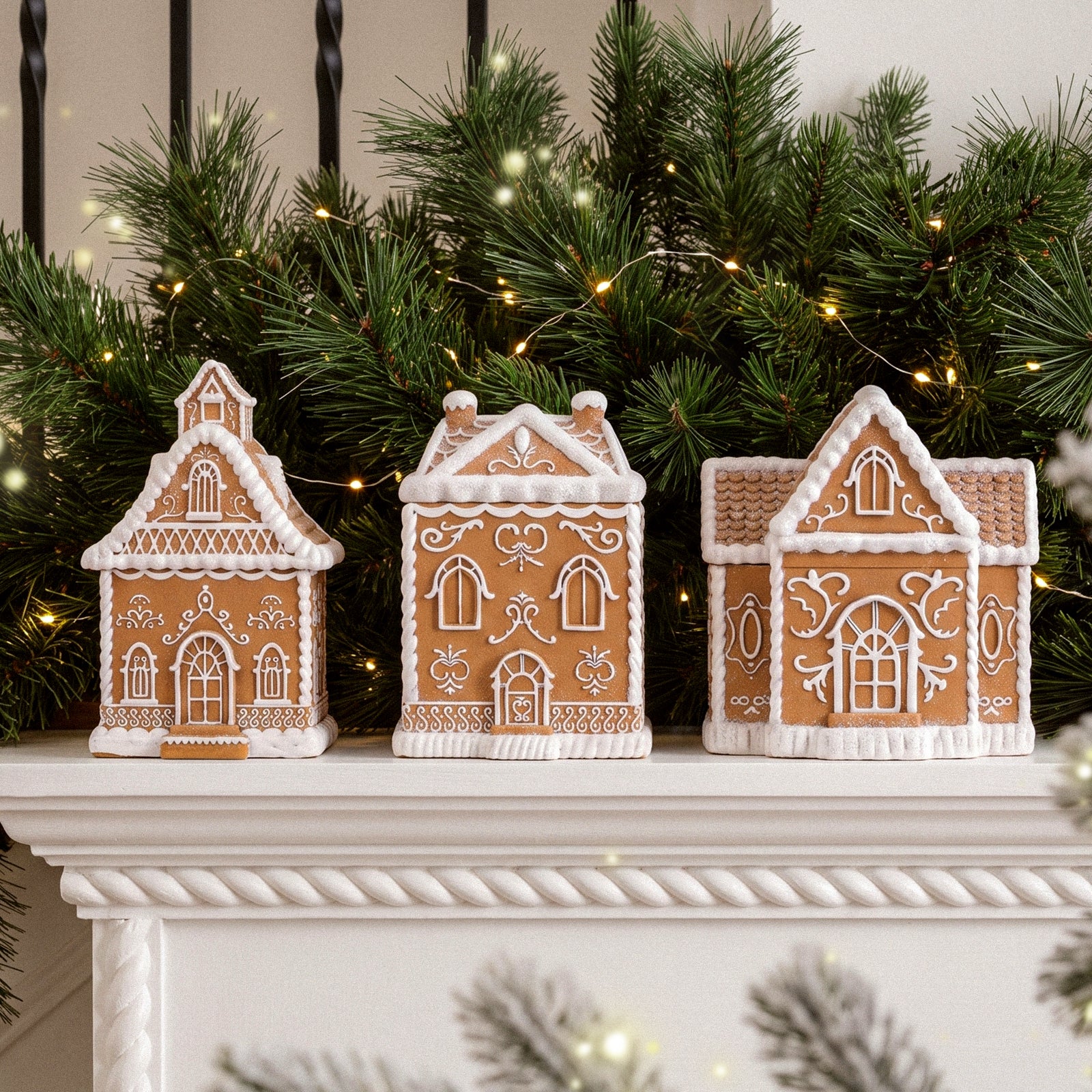 Cozy Gingerbread House Candle Jar Silicone Mold Collection