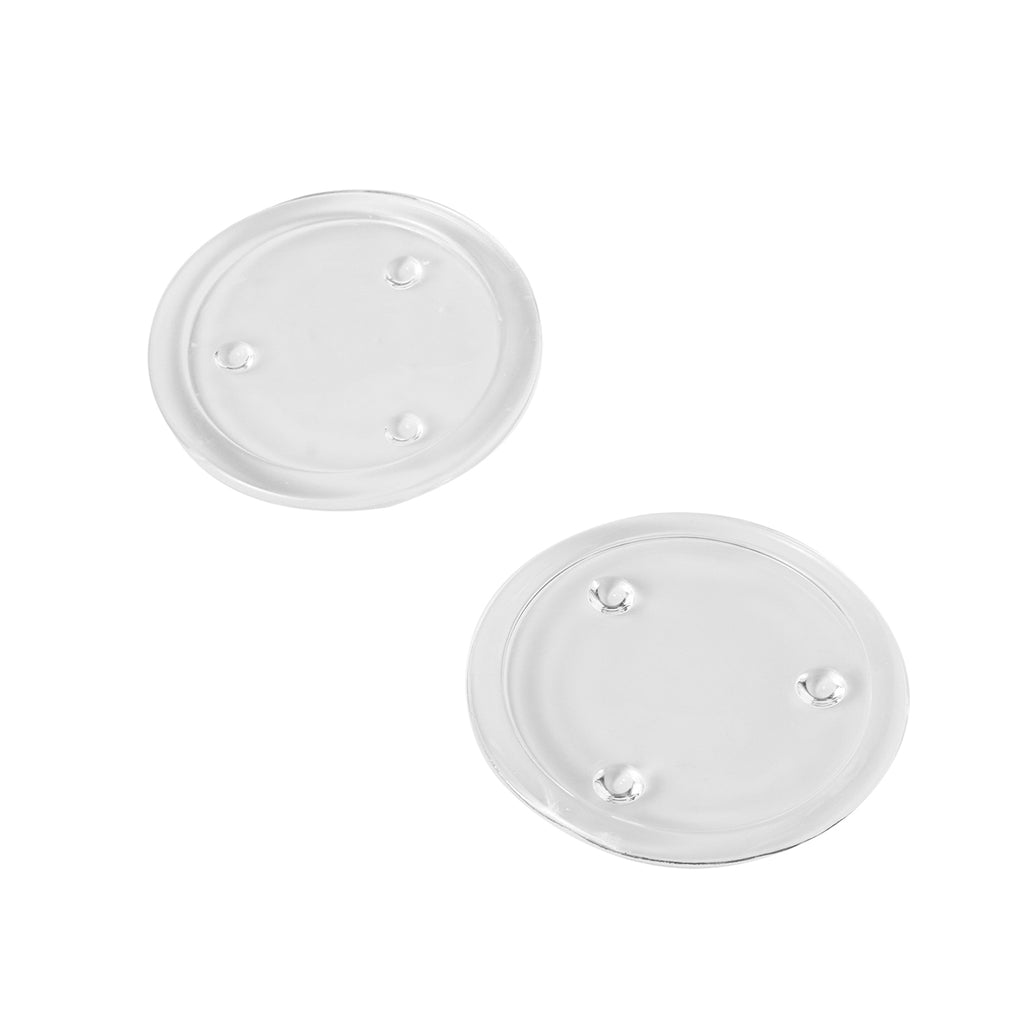 White background picture of two glass trays, one large and one small - Boowan Nicole
