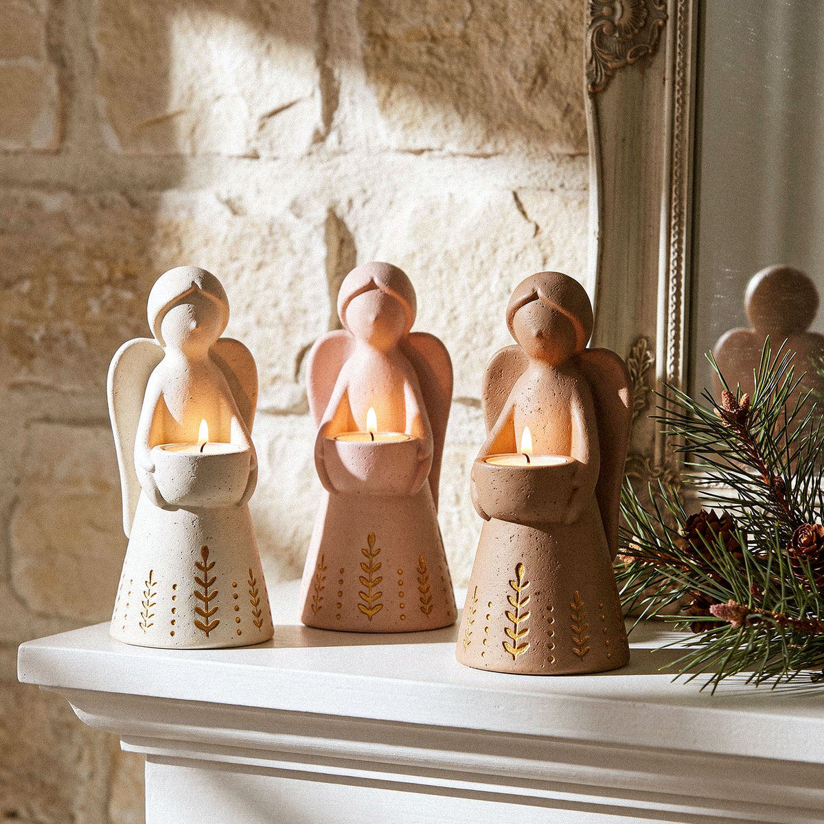 Azulmostaza x Boowan Nicole｜Angel of Light Tealight Holder Silicone Mold