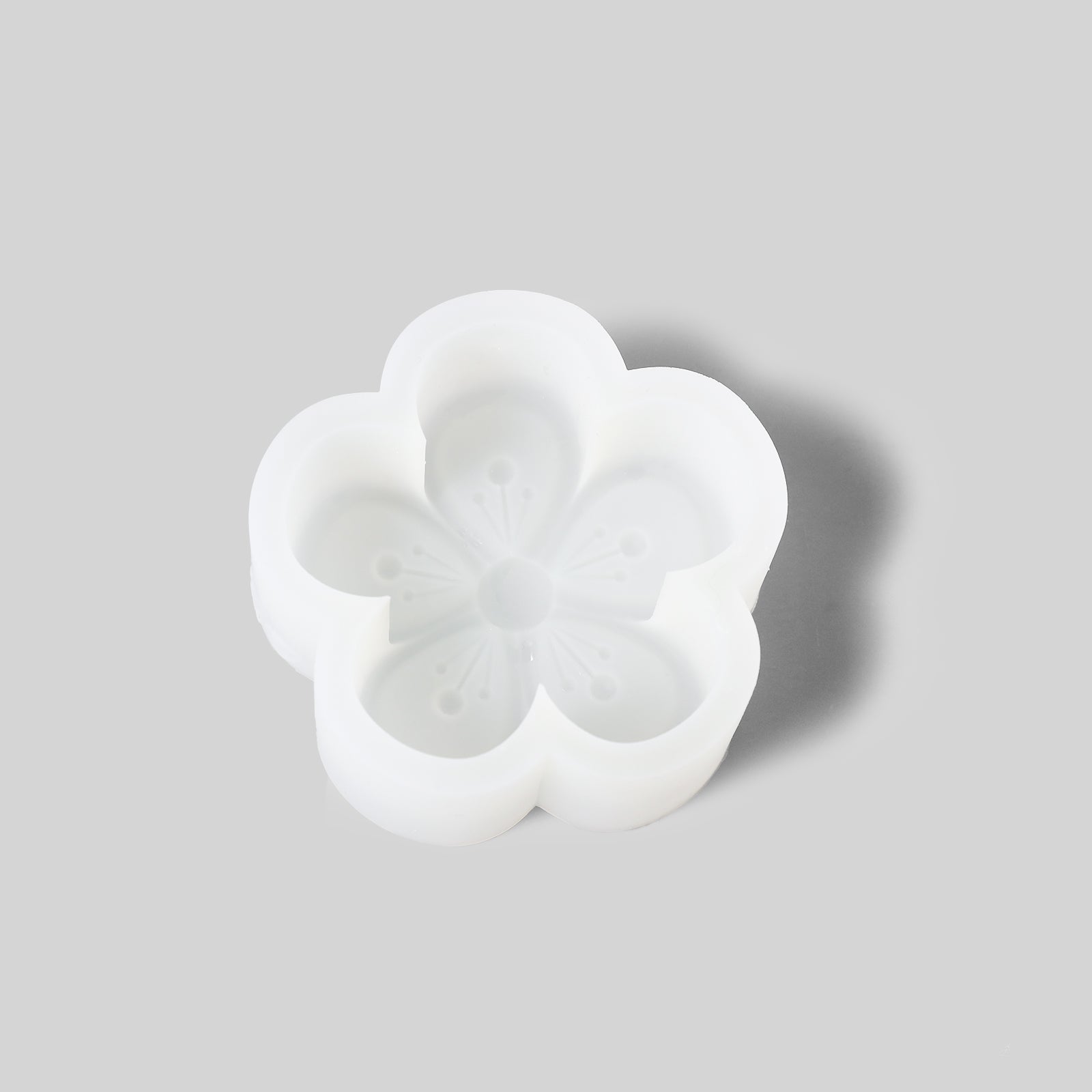 White Silicone Mold for Making Peach Blossom Candle - Boowan Nicole